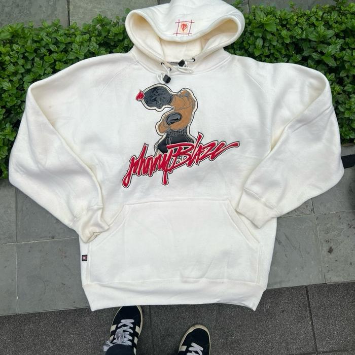Hoodie Johnny Blaze White size XL Pria