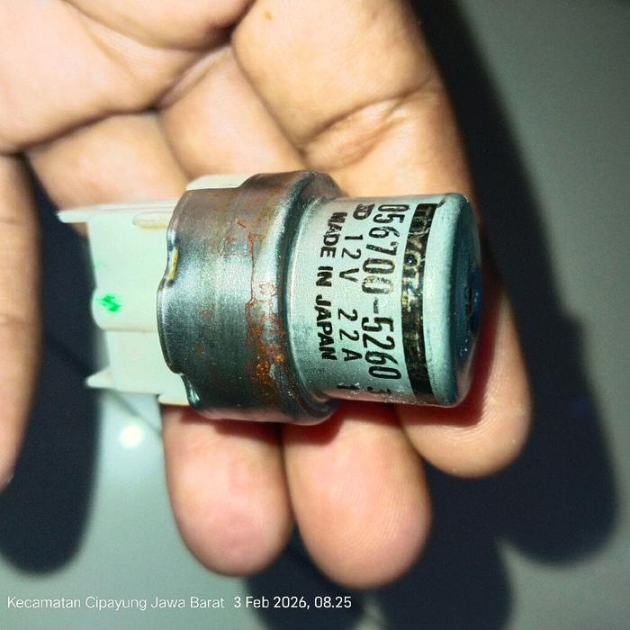 ori ex Singapure rellay lampu relay AC bulat sejajar 12v 22A kaki 4 panjang Toyota kijang lama 5k 7k