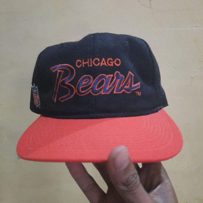 Snapback Vintage Hats NFL Chicago Bears 2 Tone Double Line Sport Spesialties