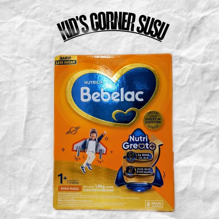 *Bebelac 3+ 1+ 0- 6 6-12 Madu/Vanila 1800gr Nutricia Susu Pertumbuhan(kemasan baru)