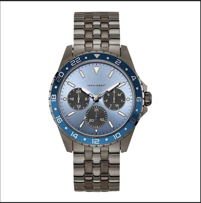 Gents Watch Original Odyssey Grey Dial Gun Metal Tone Stainless Steel Strap