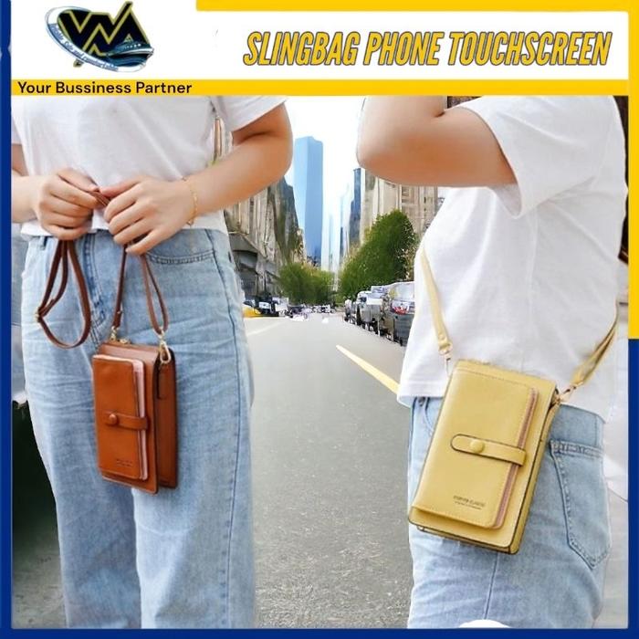 New WMEDIA Sling Bagphone Touchscreen /  Tas Hp / Dompet Hp Touchscreen