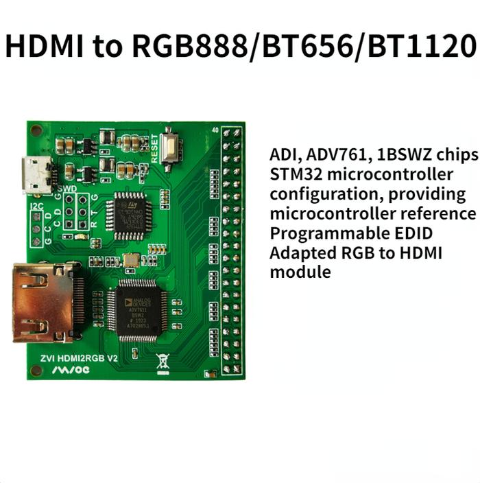ADV7611 Development Board HDMI to RGB888/BT656/BT1120 Raspberry Pi