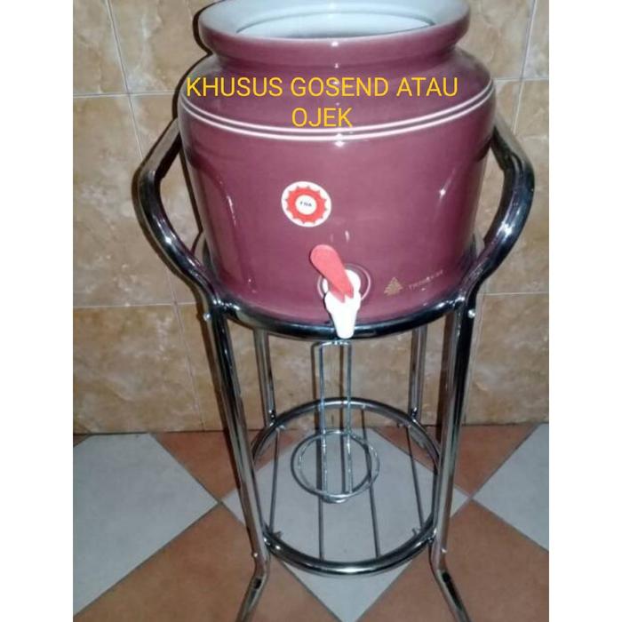 READY KAKI/RAK MEJA DISPENSER GUCI AIR GALON + PAKET GUCI