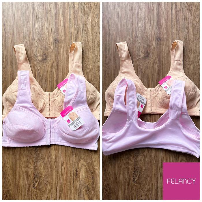 PREMIUM Felancy bra tanpa kawat 072-02004 kancing depan branded sale