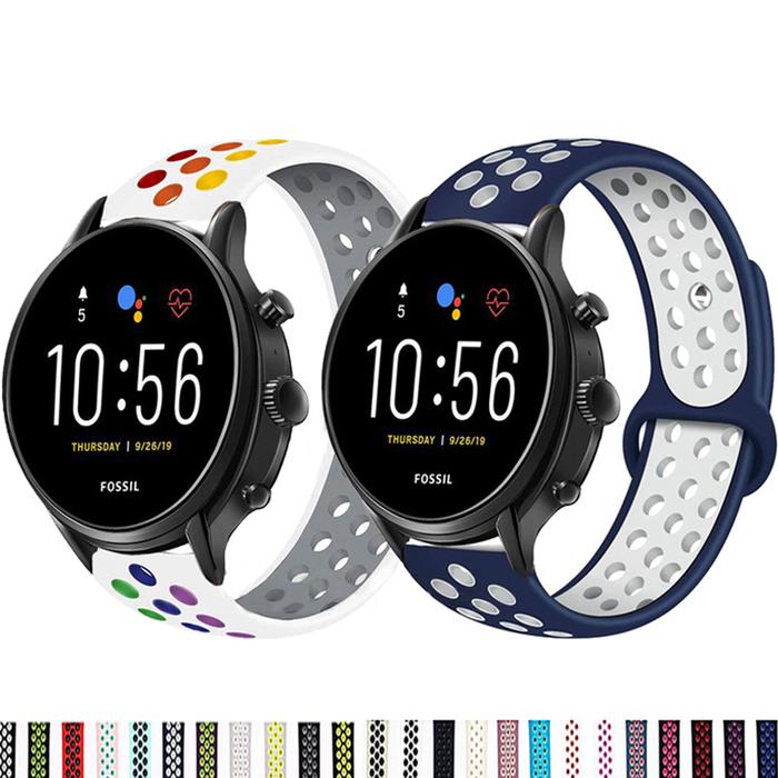 22MM Silicone Strap For Fossil Gen 5 Carlyle/Julianna Smart Watch