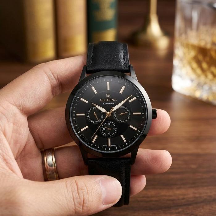 Jam Tangan Pria Giotona Superior 6043 Chronograp Tanggal Hari Aktif free Box Original