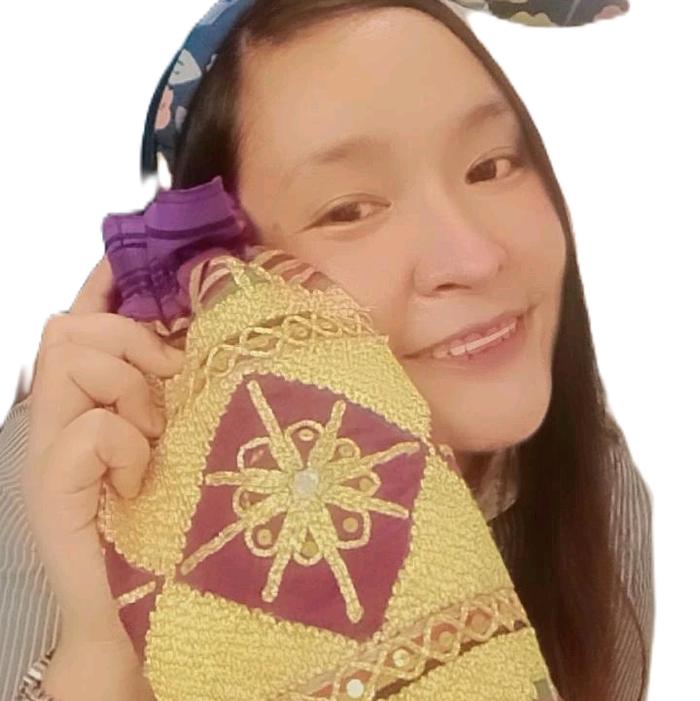 Tas Serut Kain Tapis Lampung Full Benang Emas Plintir