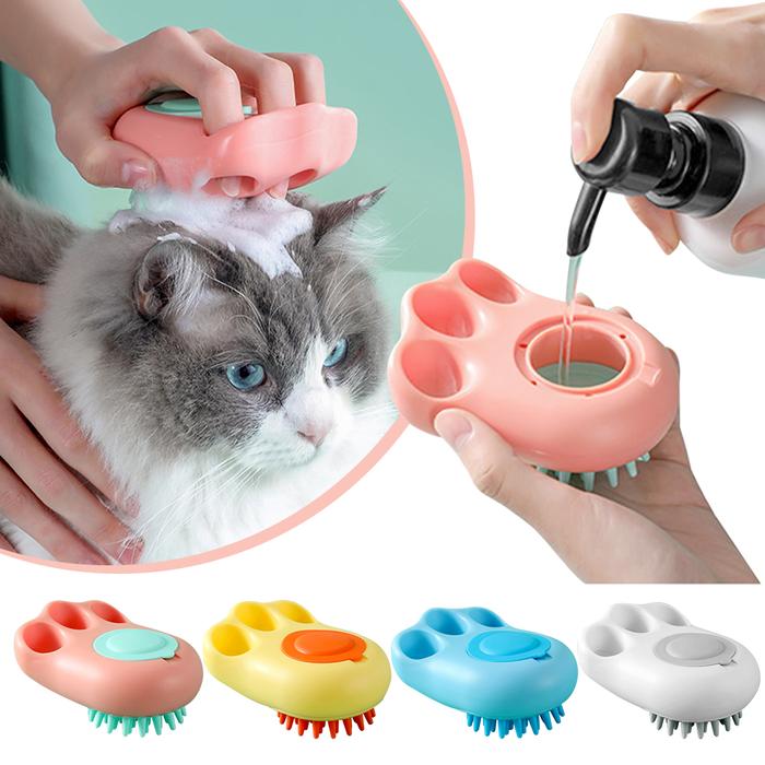 Cat Claw Shape Pet Dog Shampoo Massager Brush Cat Comb Grooming