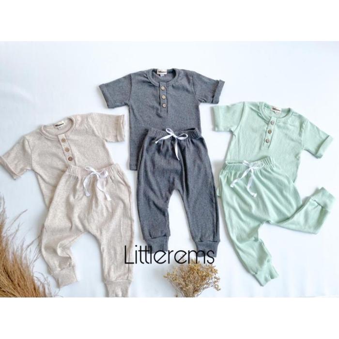 Sashi Set Baju Anak Setelan Lembut Rib