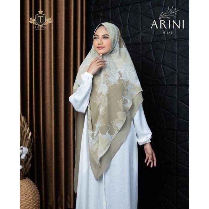 terlaris hijab motif / khimar motif arini / jilbab instan motif / kerudung syar'i motif / thewa hija