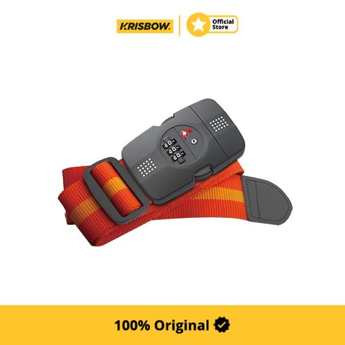 Krisbow Gembok Strap Koper 3 Kombinasi Angka Tsa - Merah