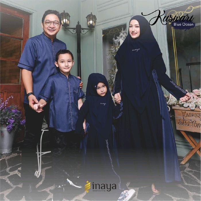 KUSWARI GIRL SET KHIMAR BY INAYALESY