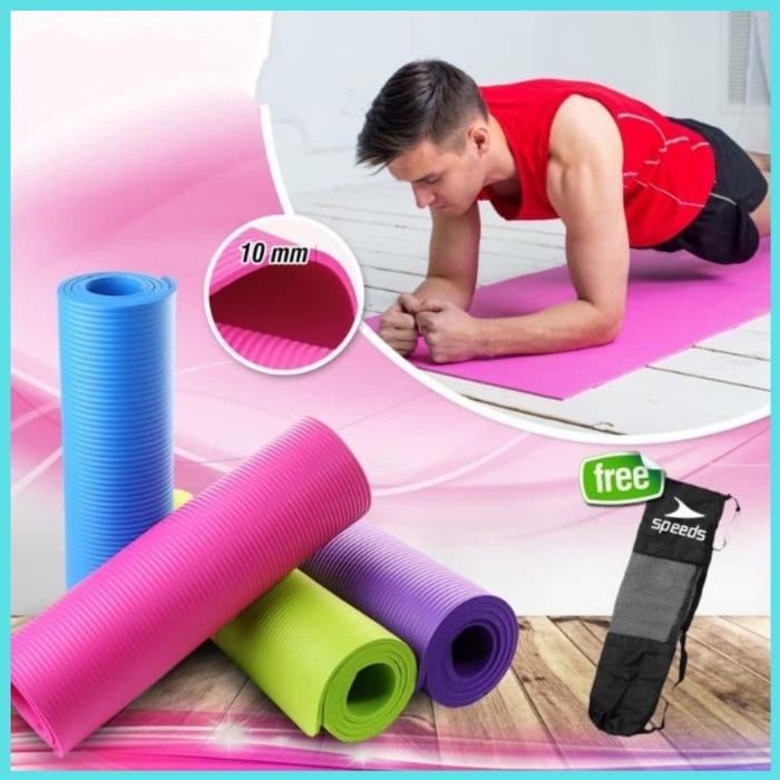[BISA COD[ Matras Yoga Anti Slip Yogamat Matras Fitness/Matras Senam Matras Olahraga Anti Slip Teba