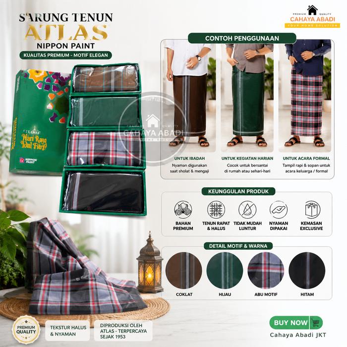 Sarung Tenun Merk Atlas Nippon Paint / sarung nippon paint Sarung Tenun Atlas Nippon Paint Sarung Pr