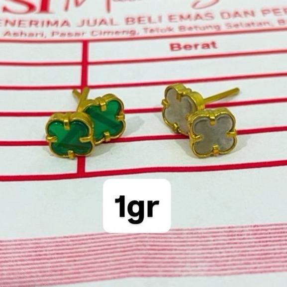 Giwang waru emas muda  Earrings