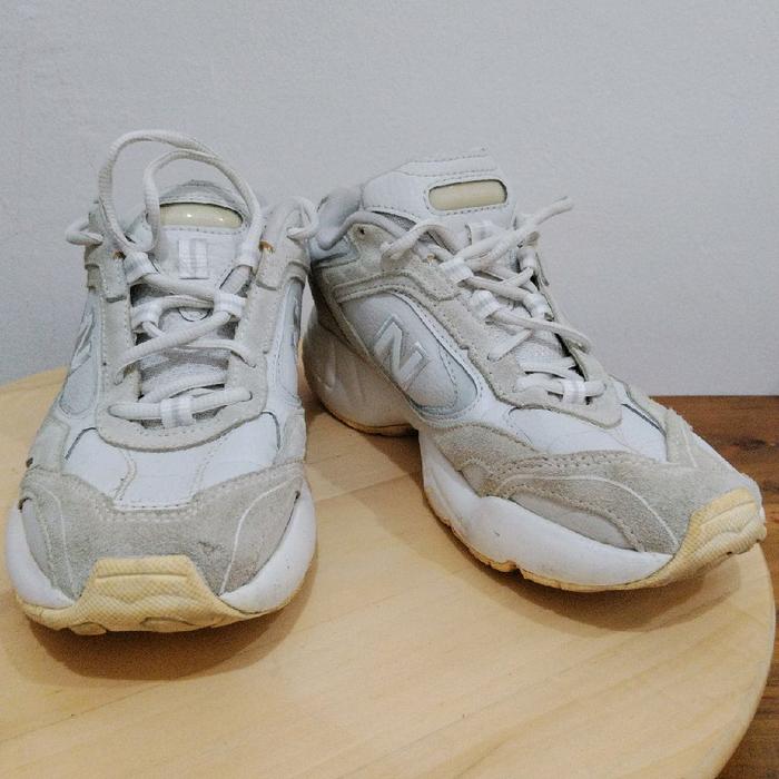 NO RETUR! Preloved Sepatu New Balance NB452 Beige White  Size 39(25cm)