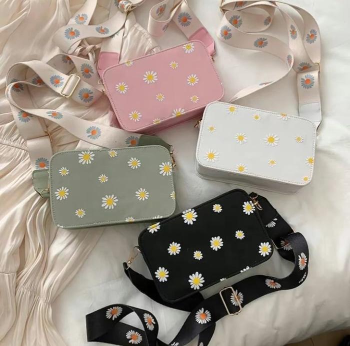 Mishelra Store - Tas Wanita Tas Selempang Mini Fashion Wanita Korea Daisy Slingbag Remaja Wanita Mot
