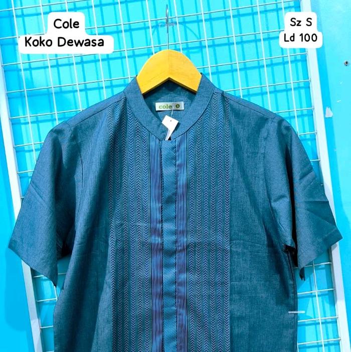 Cole Kemeja Koko Pria Bestseller Arizona Sz S Ld 100 Koko Dewasa Warna Biru Tua