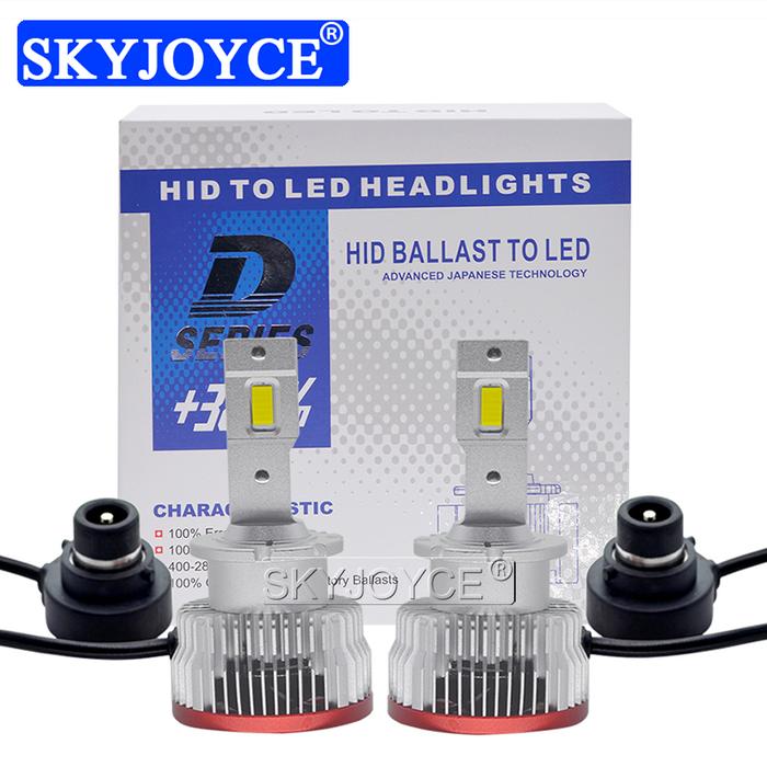 SKYJOYCE Lampu Mobil D2S Kit Lampu Depan LED 70W D1S D2S D2R D3S D4S