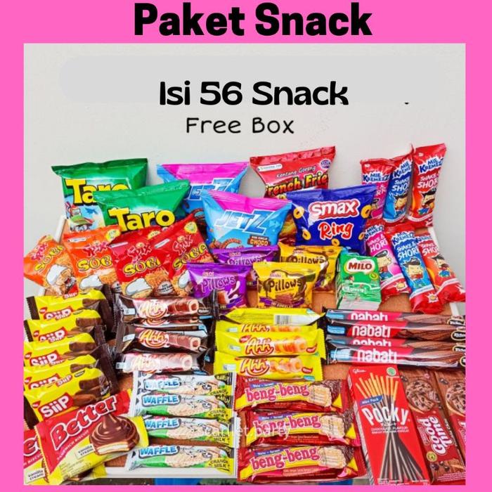 PAKET SNACK BOX/HAMPERS SNACK ULANG TAHUN/KADO/WISUDA/ANNIVERSARY