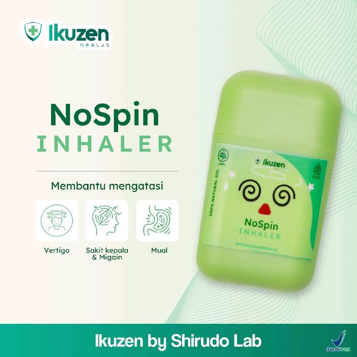 VERTIGO Ikuzen NoSpin Inhaler | Aromaterapi Essential Oil yang Membantu Meredakan Vertigo dan Migrai