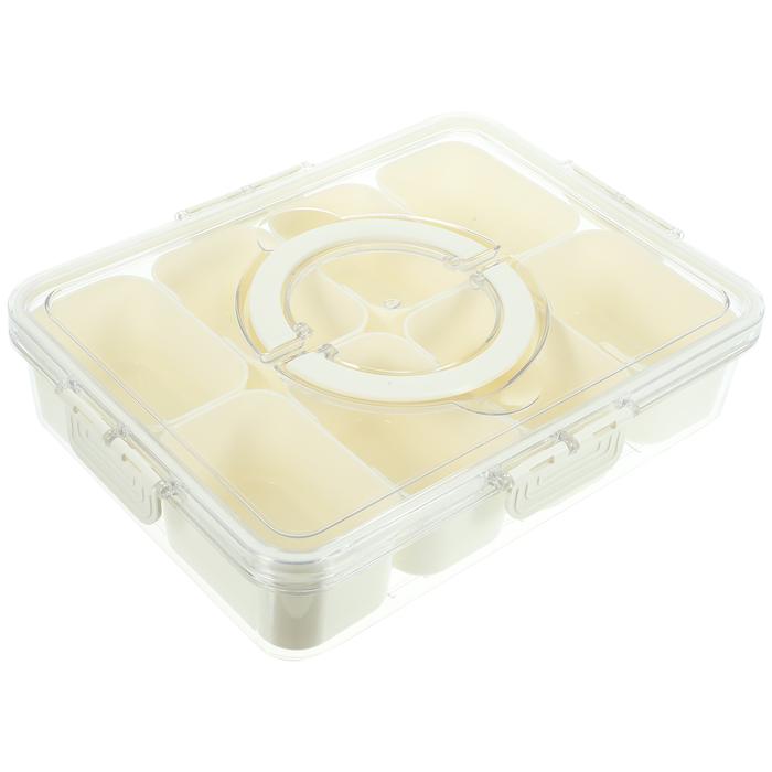 Compartments Fruit Box Fridge Storage Box Portable Storage Container