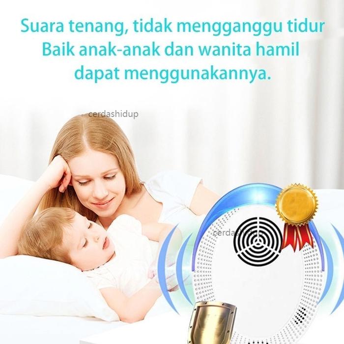 [100% Asli] Ultrasonic Pest Repeller pest reject alat pengusir kecoa nyamuk tikus serangga semut/Lam