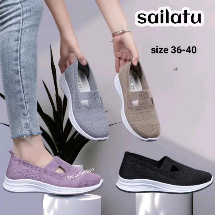 sepatu rajut sailatu terbaru redy di toko iffa Wanita Shoes