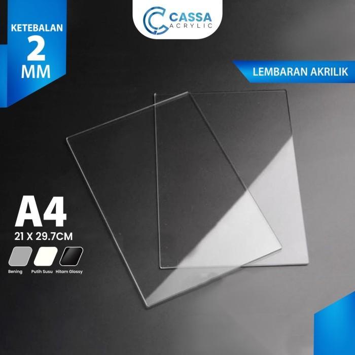 Akrilik Lembaran Bening A5 2mm / Acrylic Sheet Clear Transparant