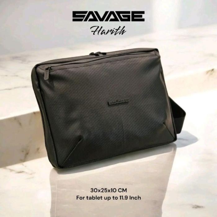 SAVAGE HARITH Tas Selempang Tablet 11.9 Inch Sling Bag Pria Wanita Anti Air Waterproof