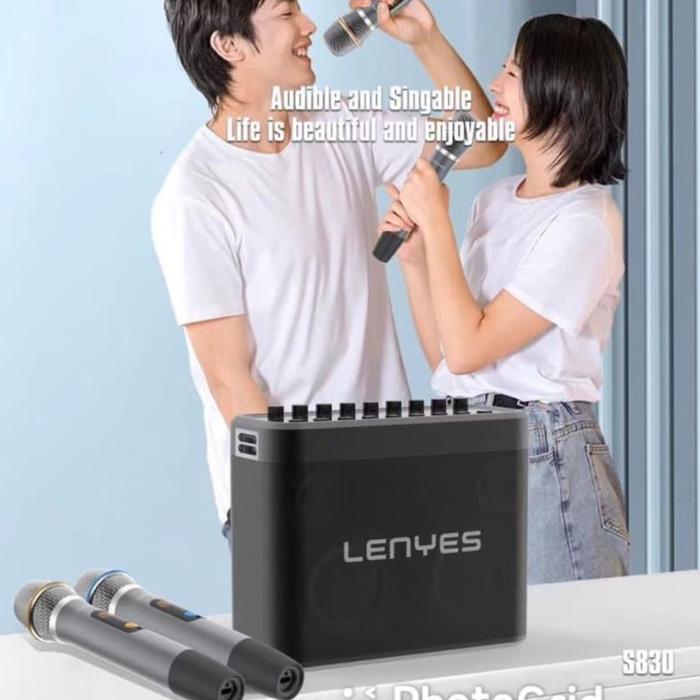 Lenyes S830 Speaker Bluetooth Karaoke Party WIreless 5.0 Tws Twins Grosir