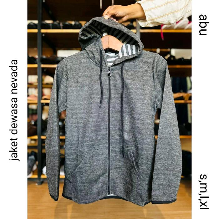 jaket dewasa zipper nevada abu
