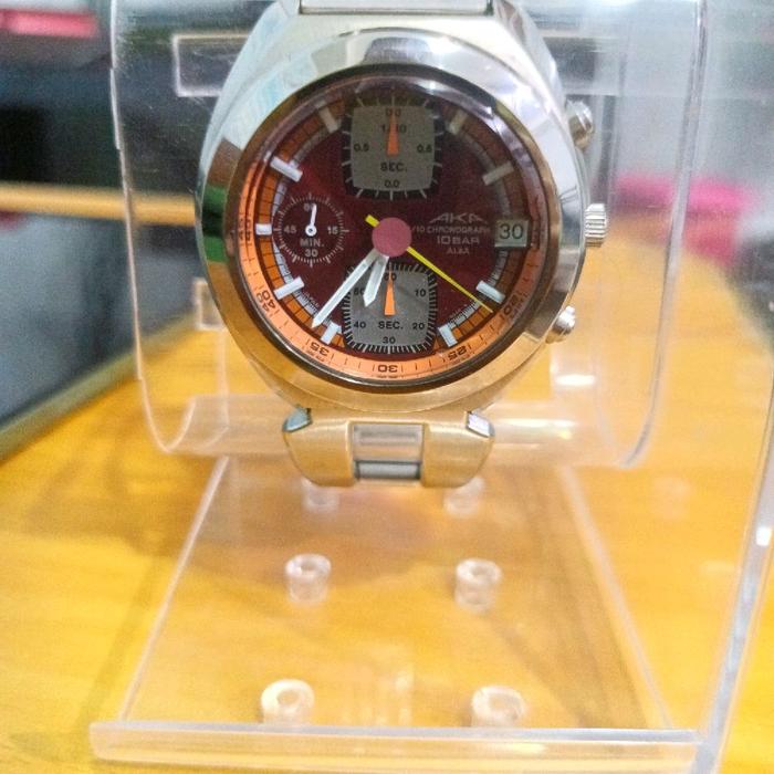 Alba AKA Jam Tangan Pria Dial Merah Menawan dengan Tampilan Elegan