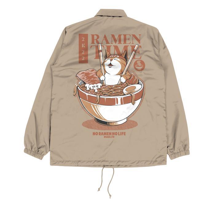 PREMIUM (READY) terjamin (Gratis Stiker, Lanyard) Ngab Coach Jacket Jaket Ramen Time Neko CH007 Unis
