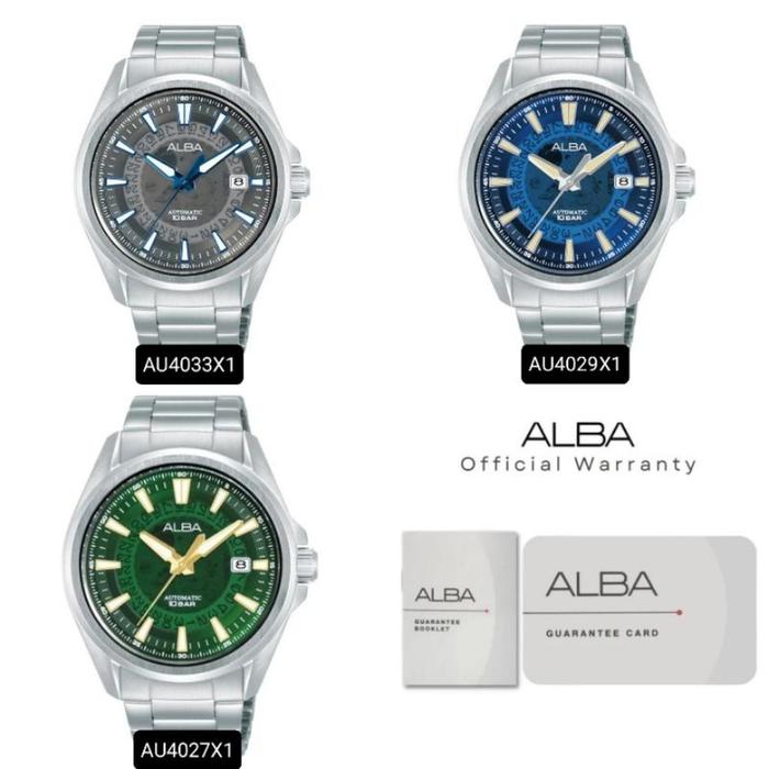 Jam Tangan Pria Alba Automatic AU4027 AU4027X1 AU4029 AU4029X1 AU4031 AU4031X1 AU4033 AU4033X1 Origi