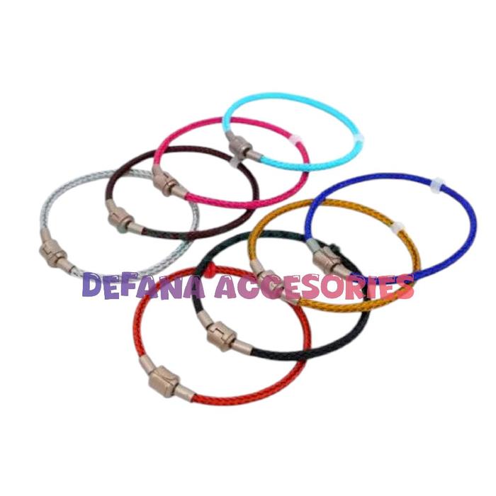 Gelang Tali Kawat Waterproof Charm Liontin Mainan Emas Hongkong Anak-Anak