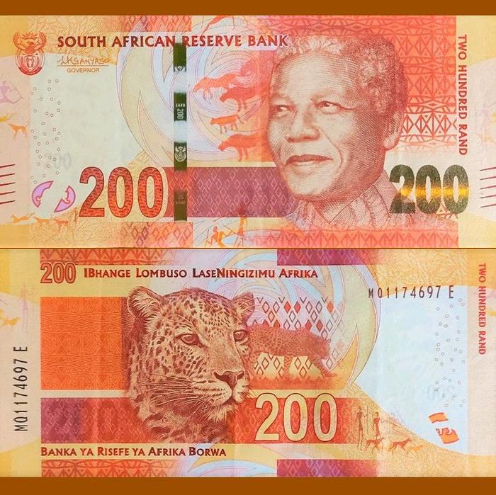 South Africa 200 Rand 1016, Nelson Mandela