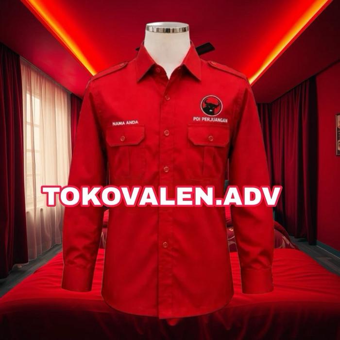 Kemeja PDI Seragam PDI Baju Pdi