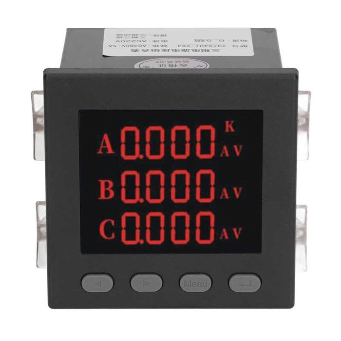 Ammeter Voltmeter 3 Phase AC220V Voltage Current Tester Digital