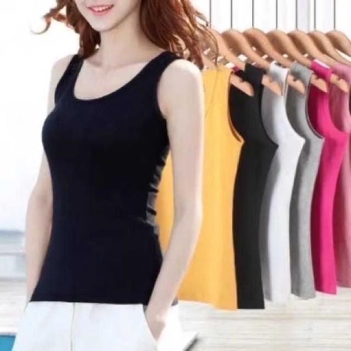5pcs tanktop tali besar/ tanktop tali kecil/tengtop/tangtop/singlet wanita/wanita dewasa/dalaman wan
