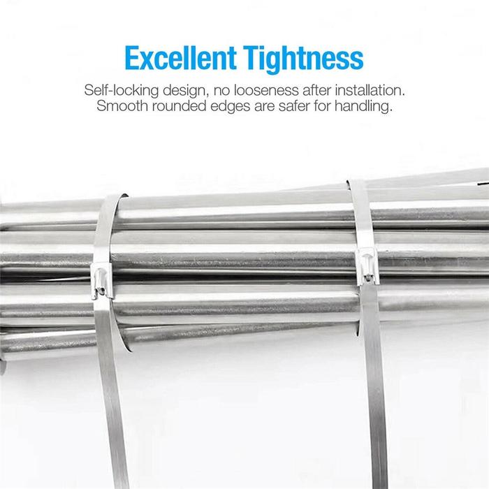 50PCS Kabel Ties Stainless Steel Cable Ties Kabel Tis 15/20/30cm