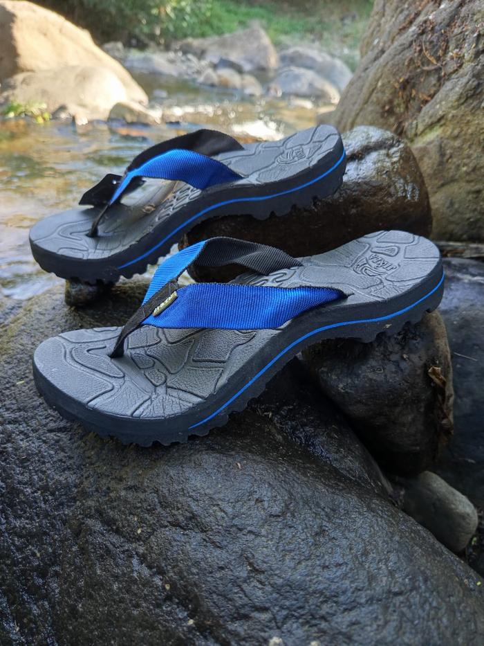 sendal jepit Outdor setrip sandal gunung berkualitas sandal ji&za karet kuat sandal gunung paling la