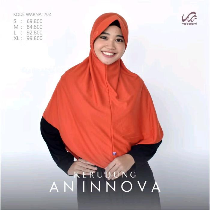 Rabbani Krd Innova | Innova Krd Oranye | 100% Ori | Rabbani kerudung | Diskon 50% |