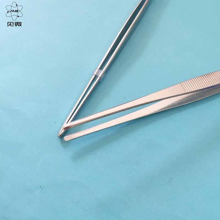 Bantu Pinset Laboratorium Stainless Steel Lurus Bedah 25 Cm Ekstraksi