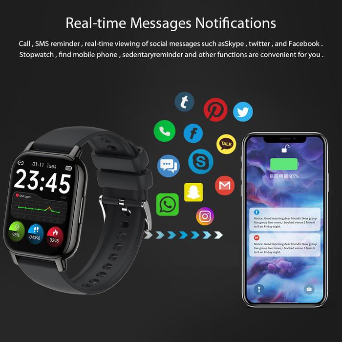 Smart Phone Watch Last Up To 7 Day 112 Sports Modes IP68 Waterproof