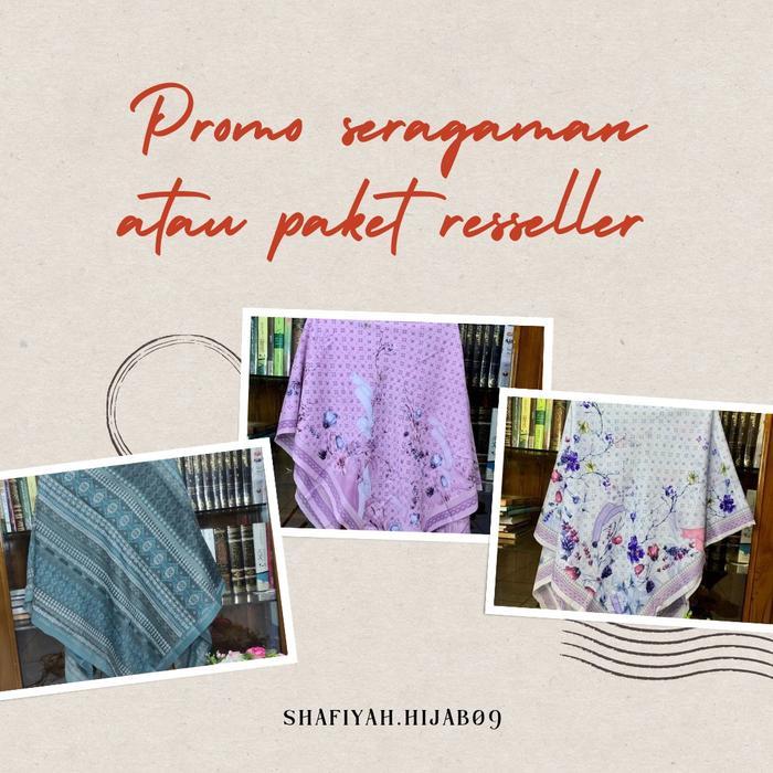 Hijab Syari Voal Premium Motif Kekinian, Paket Reseller 10 Pcs, Bahan Lembut dan Nyaman Dipakai