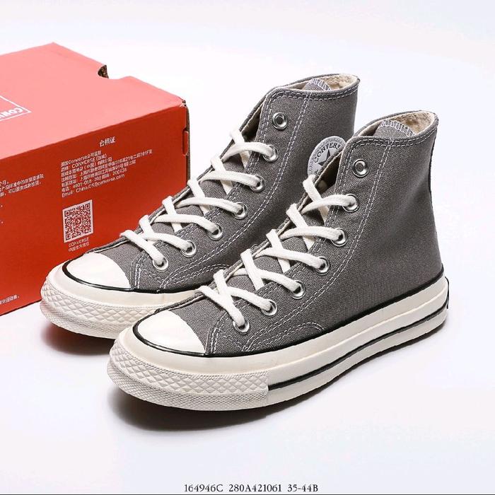 Sepatu Converse Chuck Taylor All-Star 70 Hi 'Mason Grey' 164946C BNIB 100% Real Picture By Sneakers 