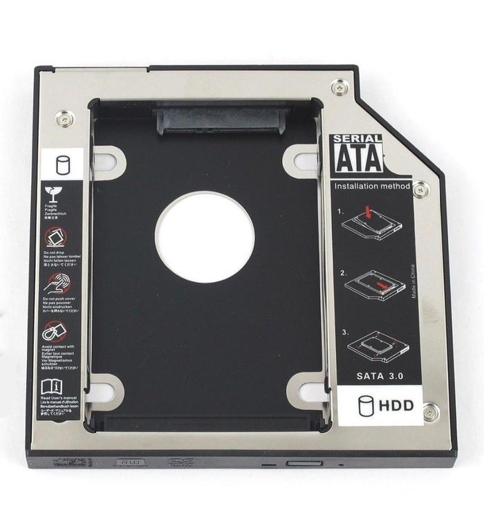 12.7Mm SATA 2nd HDD SSD Hard Drive Caddy untuk SAMSUNG R510 R518 R519