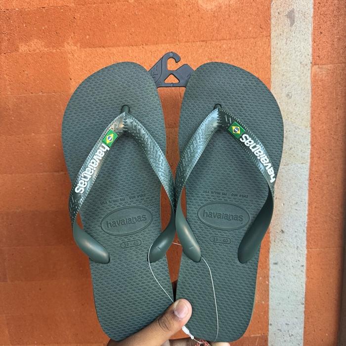 havaianas logo brazil original - sandal pria